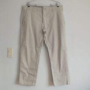 Lee Extreme Comfort Straight Fit Pants Men 38x29 Light Beige Off White